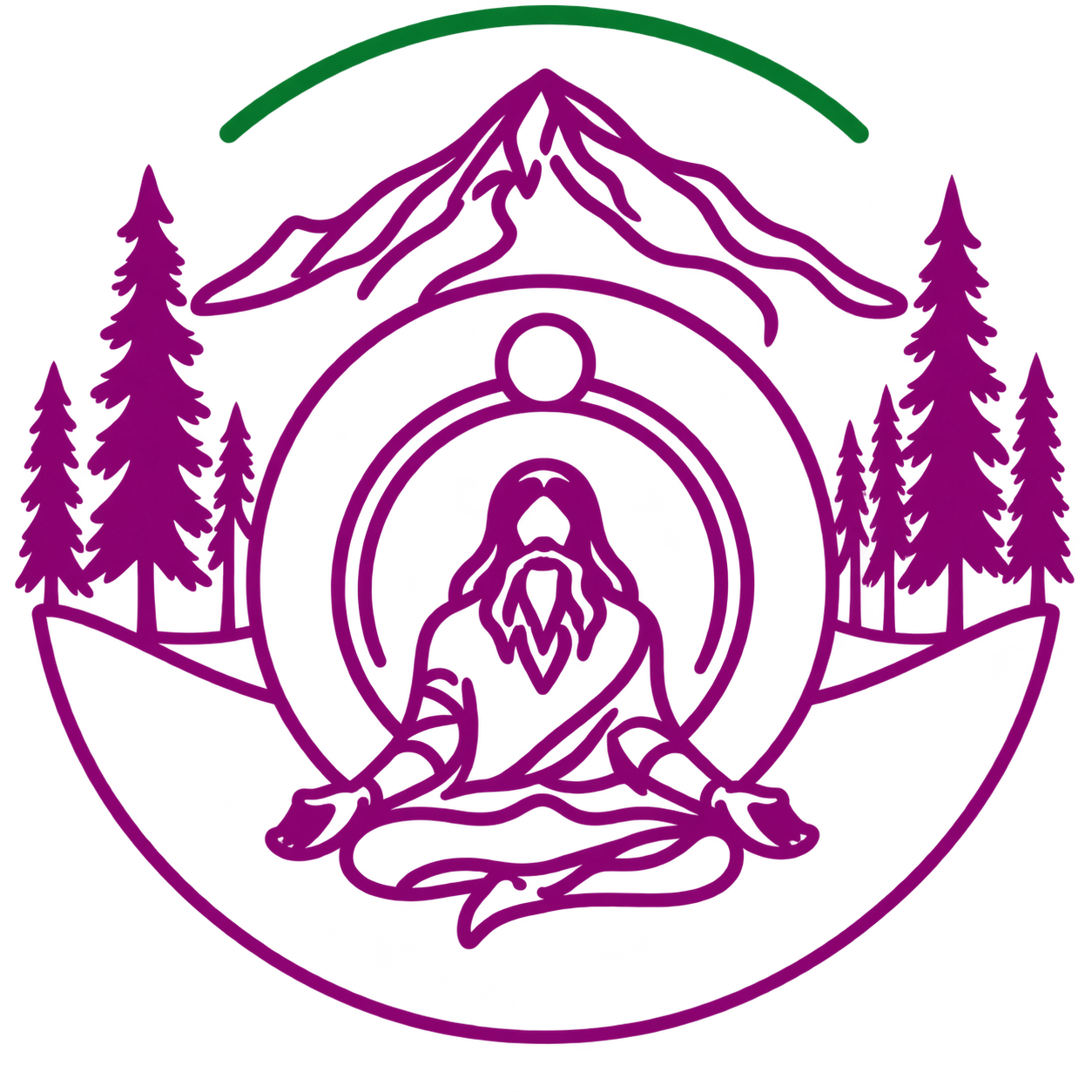 Kumbhaka Meditation & Dhyāna Āśram Emblem Logo
